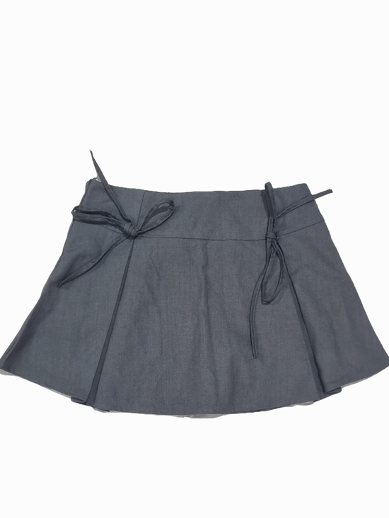 Dresses & Skirts - Gray Mini Skirt With Bow Ties